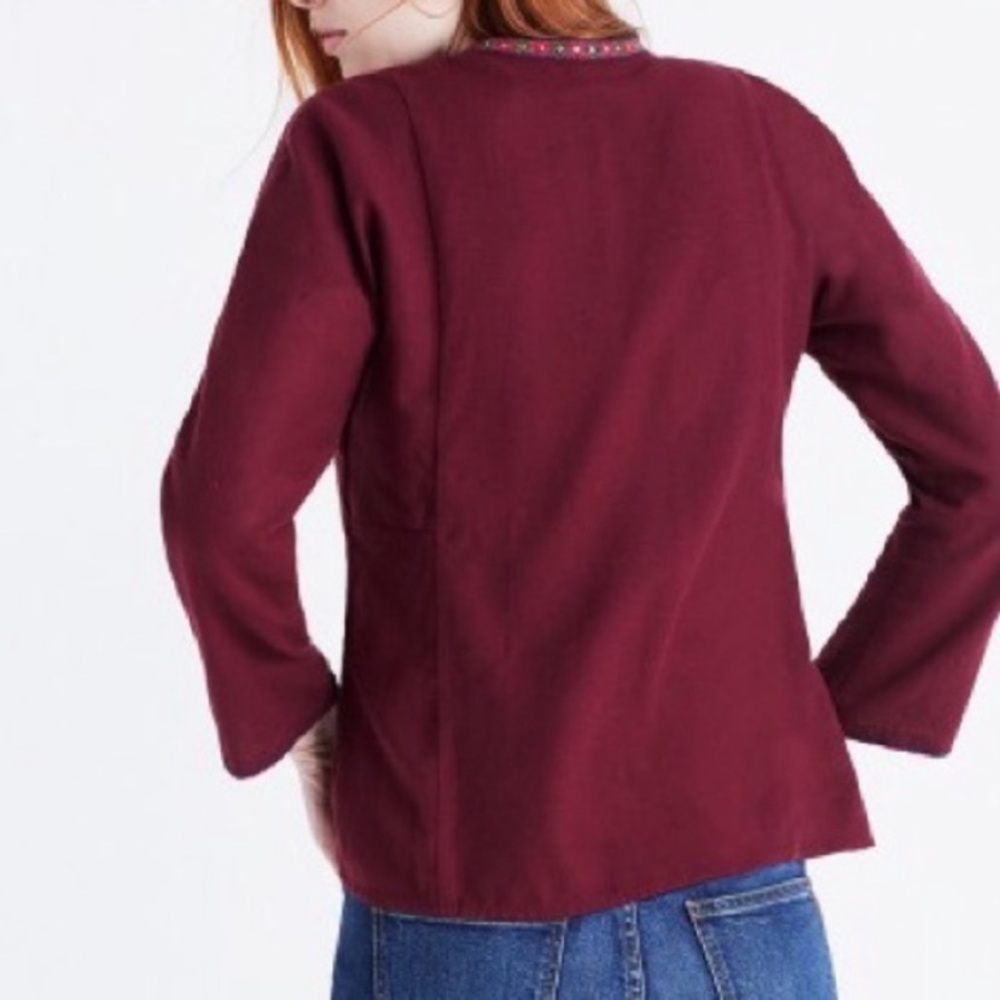 MADEWELL EMBROIDERED BOHÈME BOHO PEASANT POPOVER TOP - Picture 4 of 10